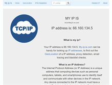 Tablet Screenshot of my-ip-is.com